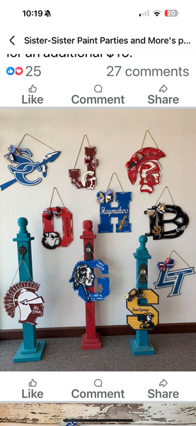 Custom School Door hanger